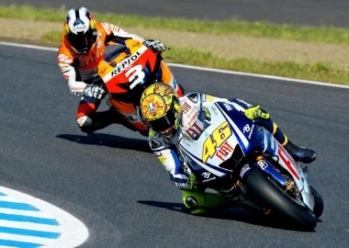 Valentino Rossi a Dani Pedrosa