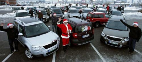 Mikuláš v štýle Škoda Yeti 