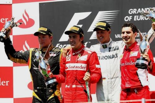 Räikkonen-Alonso-Schumacher-Stella