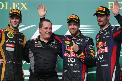 Grosjean - Vettel - Webber