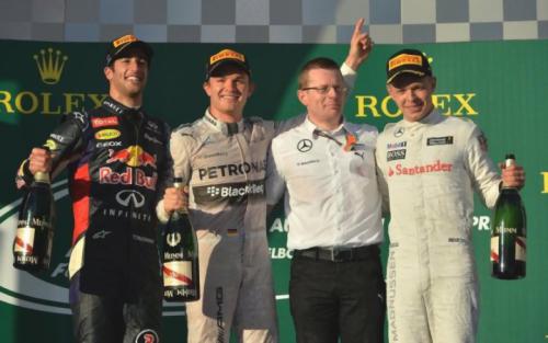 Ricciardo-Rosberg-Cowell-Magnussen
