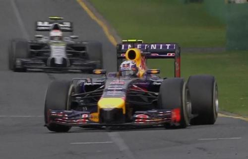 Austrálcan Daniel Ricciardo a Kevin Gamnussen